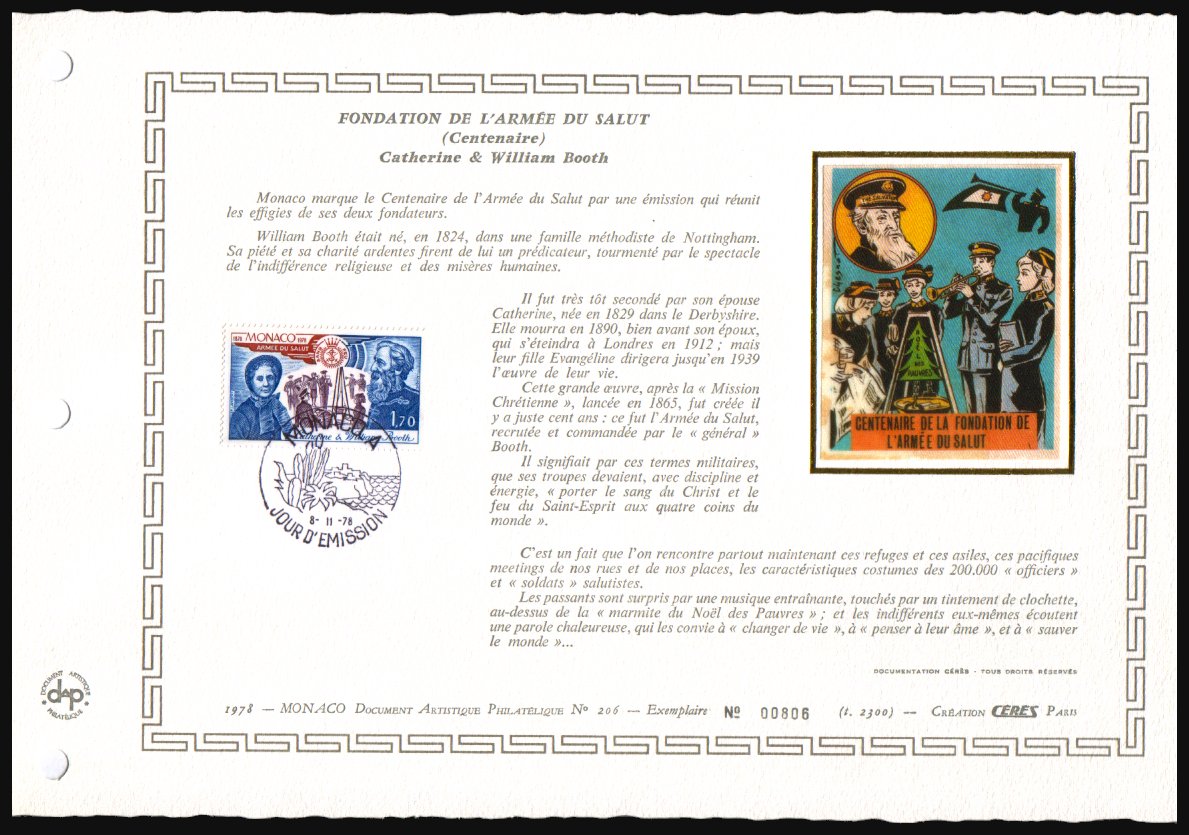 Heilsarmee-Briefmarken | Salvation Army Stamps