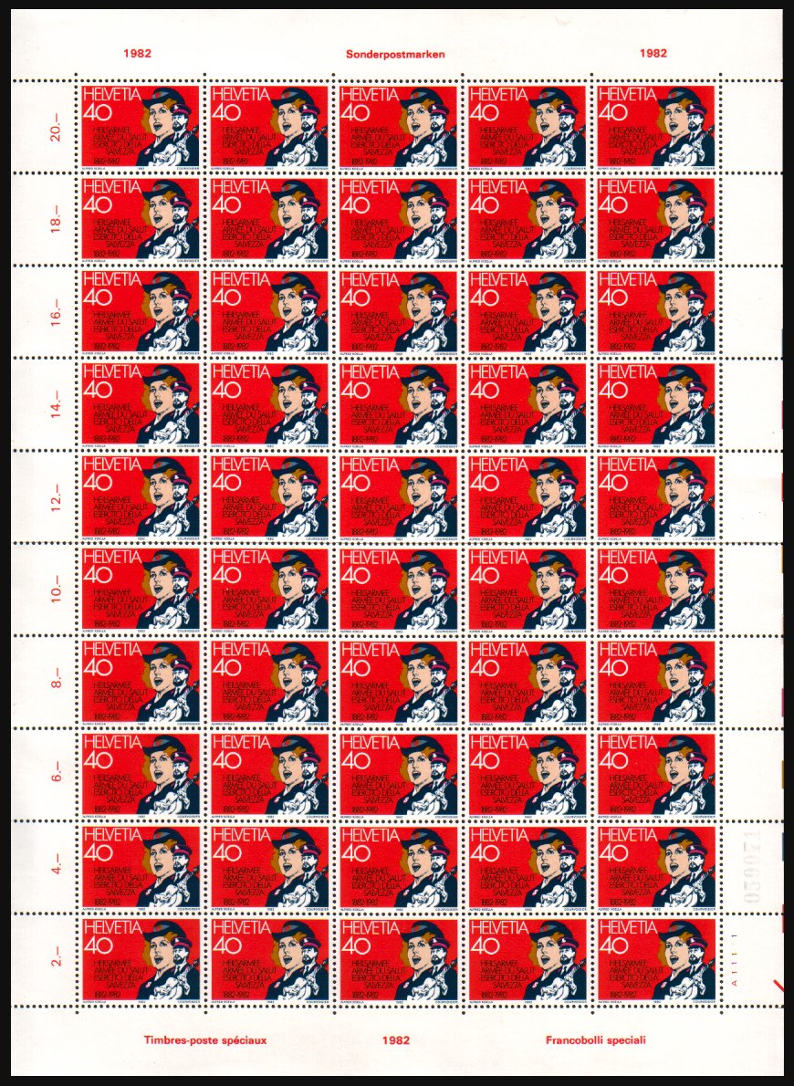 Heilsarmee-Briefmarken | Salvation Army Stamps